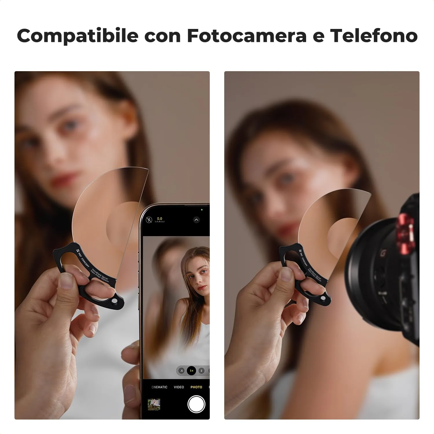 K&F Concept Nano-Bacis filtro halo spirale 100mm manuale