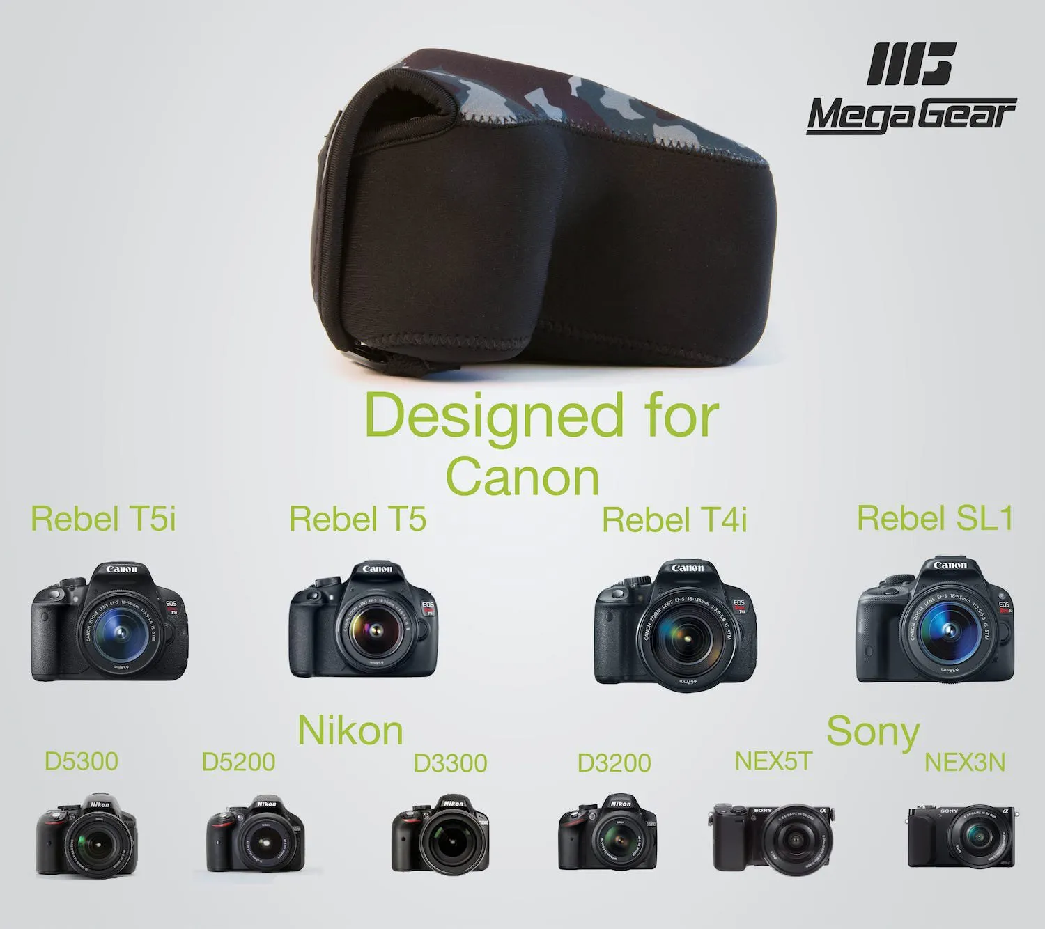 MegaGear MG031 custodia neoprene reflex 18-55mm blu