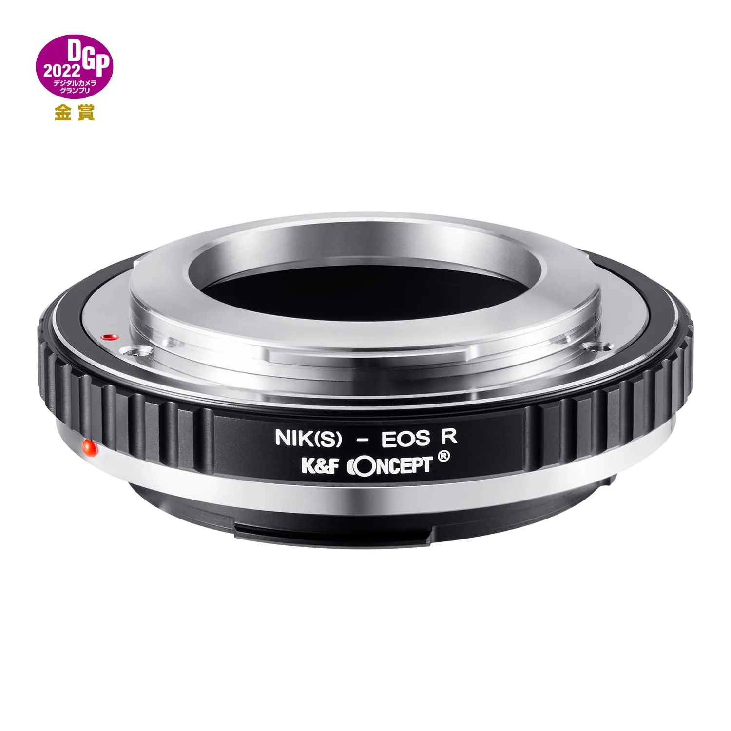 K&F Concept adattatore NIK(S)-EOS R manuale nero opaco