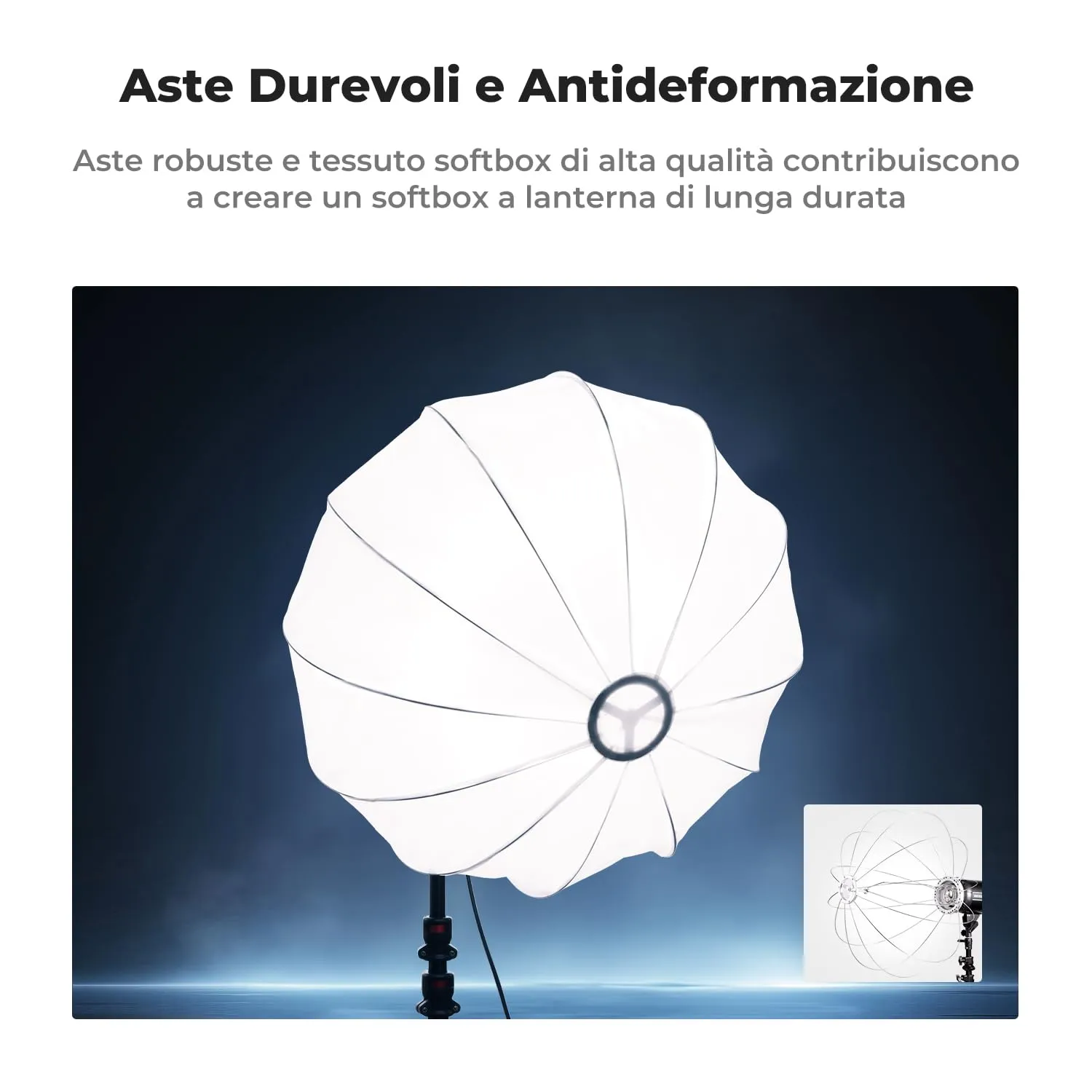Concept Lantern 65cm softbox Bowens con griglia